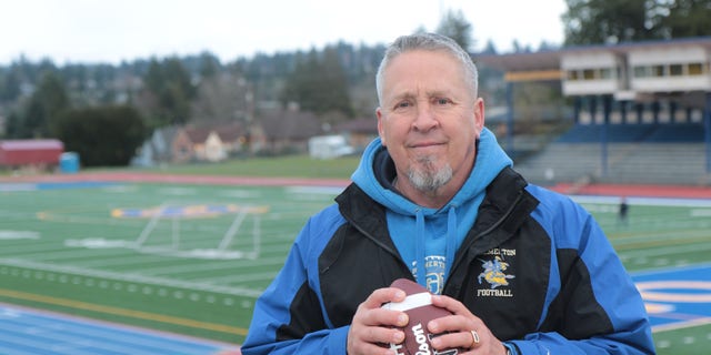 Joe Kennedy coached high school football in Bremerton, Washington.