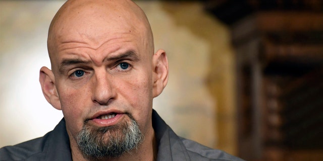 Pennsylvania Lt. Gov. John Fetterman speaks at a news conference in the governor's Capitol reception room in Harrisburg, Pa., on Jan. 24, 2019. Fetterman is taking definitive steps toward running for the state’s open U.S. Senate seat in 2022. Fetterman said Friday, Jan. 8, 2021, he's exploring a run for U.S. Senate.