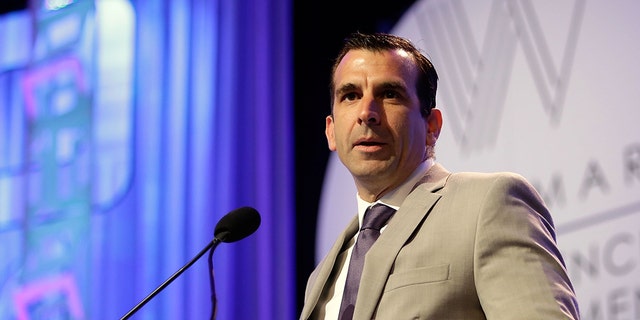 SAN JOSE, CA - APRIL 21: San Jose Mayor Sam Liccardo speaks to the audience at the Watermark Conference For Women 2016 at the San Jose Convention Center on April 21, 2016 in San Jose, California.  (Photo by Marla Aufmuth / Getty Images for Watermark Conference for Women 2016)