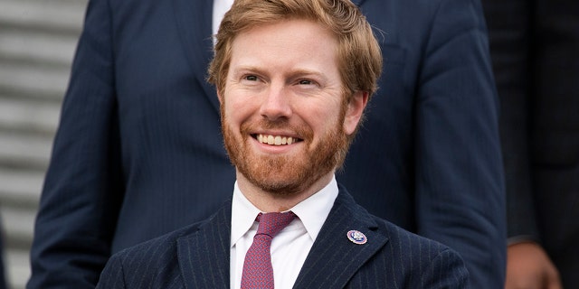 U.S. Rep. Peter Meijer, R-Mich., is seen on the House steps of the Capitol in Washington, Jan. 4, 2021. (Getty Images)