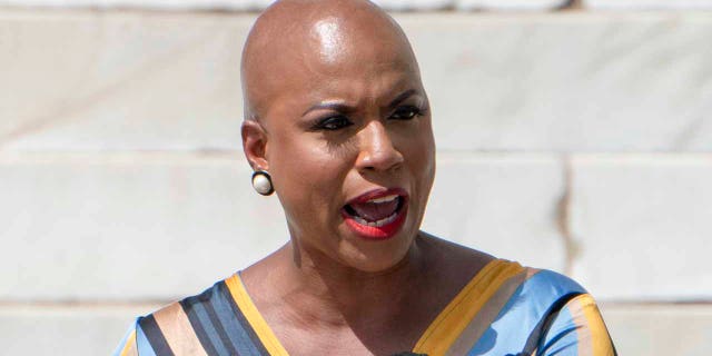 U.S. Representative Ayanna Pressley, D-Mass., Speaks in Washington, August 28, 2020 (Getty Images)