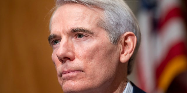 Sen. Rob Portman, R-Ohio, in a Jan. 19, 2021 file photo. Portman is opposed to a Biden administration proposal to grant amnesty for U.S.-based scientists and academics who failed to disclose foreign support in securing federal research grants. 