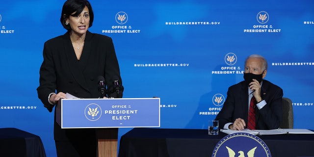 CDC Director Rochelle Walensky speaks during a news conference at the Queen Theater December 08, 2020 in Wilmington, Delaware. (Photo by Chip Somodevilla/Getty Images)