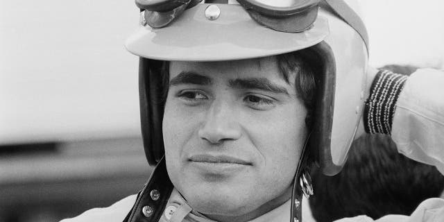 Italian American actor Antonio Sabato stars in the film 'Grand Prix', April 1966.