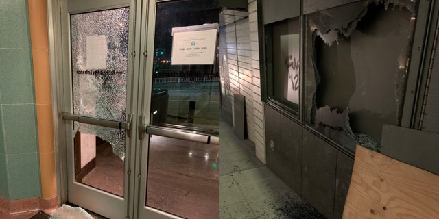 Protesters in Seattle damaged a local courthouse and vandalized several sites in the city on Wednesday, police said.