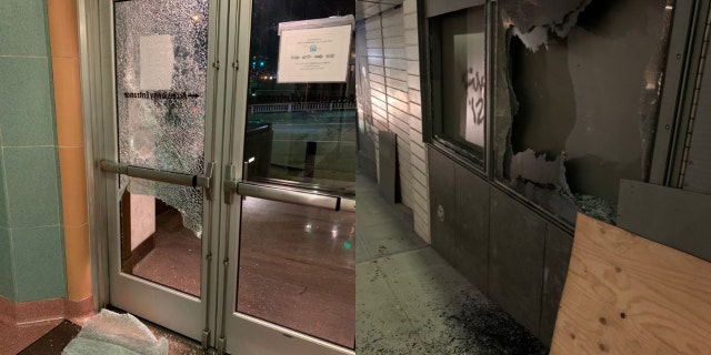 Protesters in Seattle on Wednesday caused damage to a local courthouse and vandalized multiple sites in the city, police said.