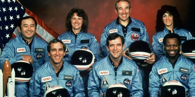 The crew of the ill-fated space shuttle Challenger.