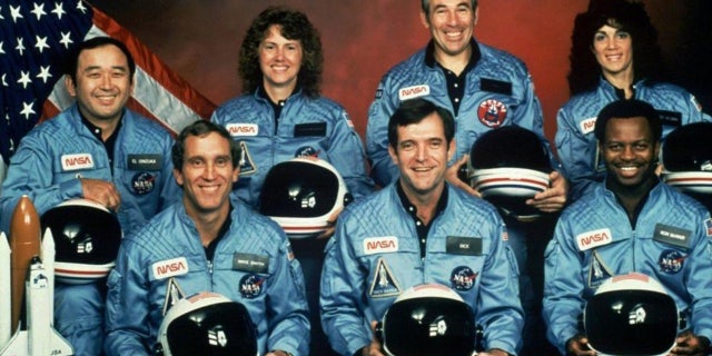 The crew of the ill-fated space shuttle Challenger.