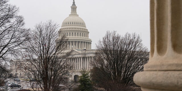 The Capitol is seen in Washington, Tuesday, Jan. 26, 2021. 