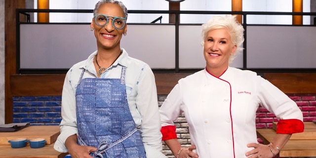 Carla Hall and Anne Burrell host the current season of "The worst cooks in America."