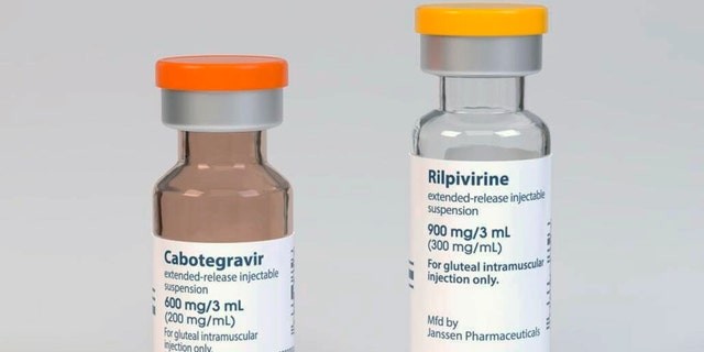 These illustrations, provided by drugmaker ViiV Healthcare on Thursday, December 10, 2020, show a depiction of the packaging and vials of its new HIV treatment Cabenuva, to be published on Thursday, January 21, 2021 by the US Food and Drug Administration approved.  US regulators have approved the first long-acting combination drug for HIV, monthly injections that can replace the daily pills used for decades to control infection with the AIDS virus.  Cabenuva's approval on Thursday is expected to make it easier for people to stay on track with their HIV medications, and to do so with greater privacy (ViiV Healthcare via AP).