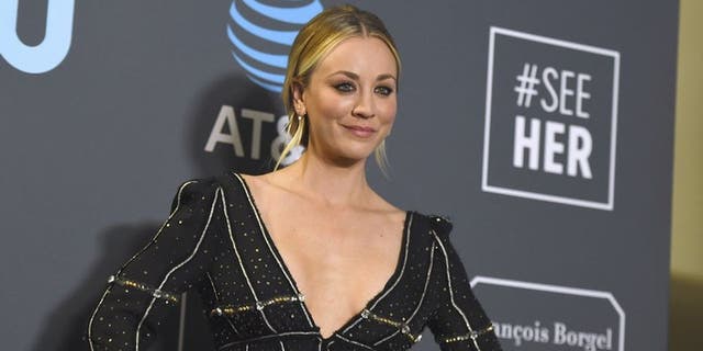 Kaley Cuoco pokes fun at her ‘Meet Cute’ co-star Pete Davidson by playing loud music while he learns his lines. (Associated Press)
