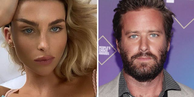 Model Paige Lorenze (right) (22) claims Fox News Armie Hammer (left) shared his desire to eat her ribs.