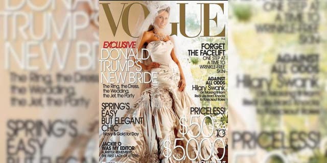 Melania Trump appeared on the cover of Vogue in 2005.