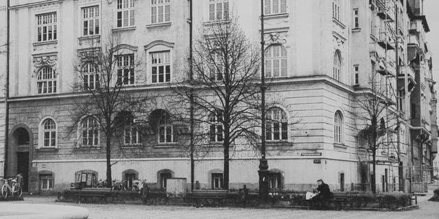 14 Prinzregent Platz, Munich where Alice Frank Stock lived as a child. Alice spent more than a decade living in the same apartment block as Adolf Hiter when she was young. (Credit: SWNS)