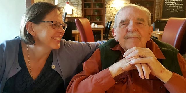 After 10 months apart due to the coronavirus pandemic, Dr. Anne Hampton recently vaccinated her father, Chris, against the viral disease.