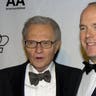 His Serene Highness Prince Albert II of Monaco (right) is joined by emcee Larry King at the 2005 Princess Grace Awards Gala at Cipriani 42nd St. This is the Prince's first visit to New York as head of state. (Photo by Richard Corkery/NY Daily News Archive via Getty Images)