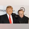 Donald Trump and Larry King attend the Comedy Central Roast Of Donald Trump at the Hammerstein Ballroom on March 9, 2011, in New York City. (Photo by Michael Kovac/WireImage)