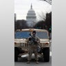 A National Guardsman stands on patrol outside the Capitol as security is heightened ahead of President-elect Joe Biden's inauguration ceremony Monday, Jan. 18, 2021, in Washington.