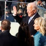 Joe Biden is sworn in as the 46th president of the United States on the West Front of the Capitol in Washington, D.C., Jan. 20, 2021.