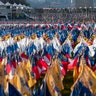 Flags are placed on the National Mall ahead of the inauguration of President-elect Joe Biden and Vice President-elect Kamala Harris, Monday, Jan. 18, 2021, in Washington.