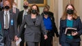 Vice President Kamala Harris arrives to hold mock swearing-in ceremonies for Senators in the Old Senate Chamber at the U.S. Capitol in Washington, Thursday, Feb. 4, 2021. (AP Photo/Andrew Harnik) - Fox News
