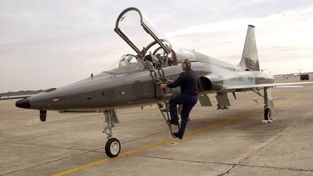 The T-38 Talon is a twin-engine, high-altitude, supersonic jet trainer used in a variety of roles because of its design, economy of operations, ease of maintenance, high performance and exceptional safety record. (U.S. Air Force photo/Steve White)