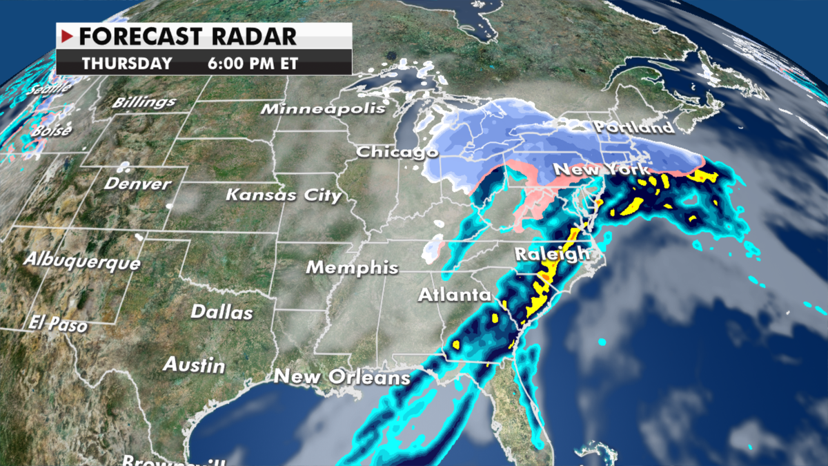 The radar looking ahead to later this week. (Fox News)