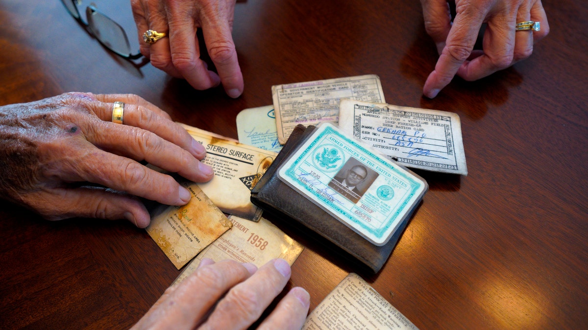 Paul Grisham lost his wallet while he was working on Antarctica as a Navy meteorologist in 1967 and 1968. Fifty-three years after he left the continent, Grisham's wallet has been returned to him. (Nelvin C. Cepeda/The San Diego Union-Tribune via AP)