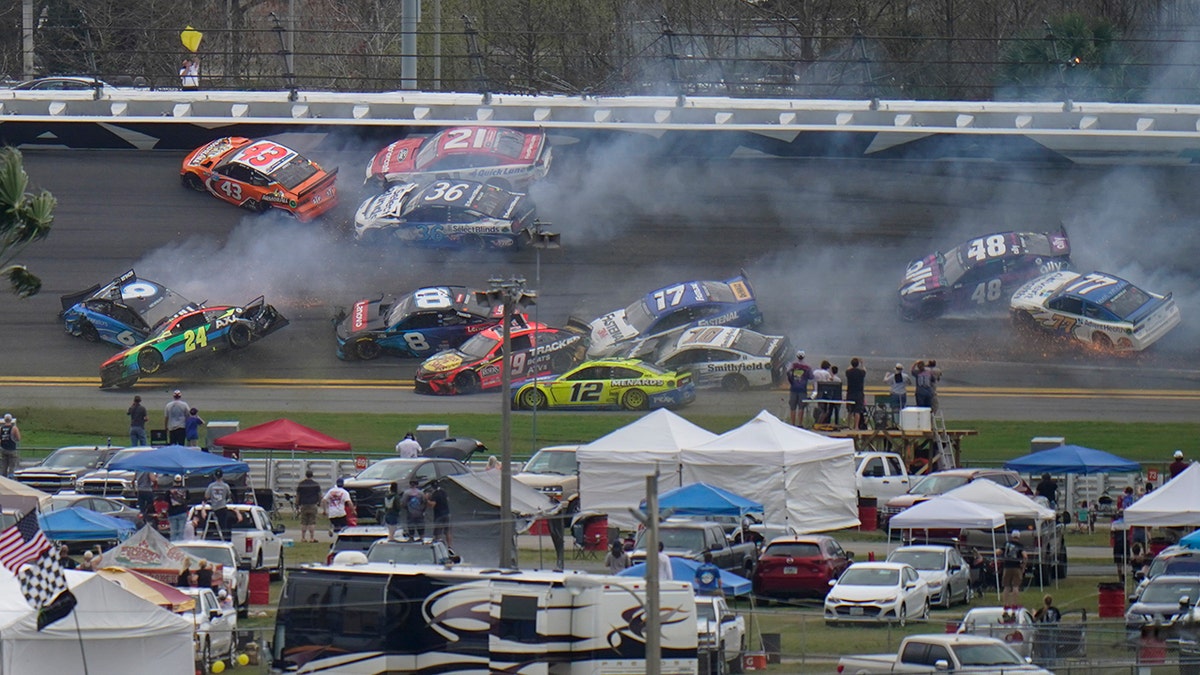 Daniel Suarez One Of 16 Drivers Involved In Crash At Daytona 500 Fox News