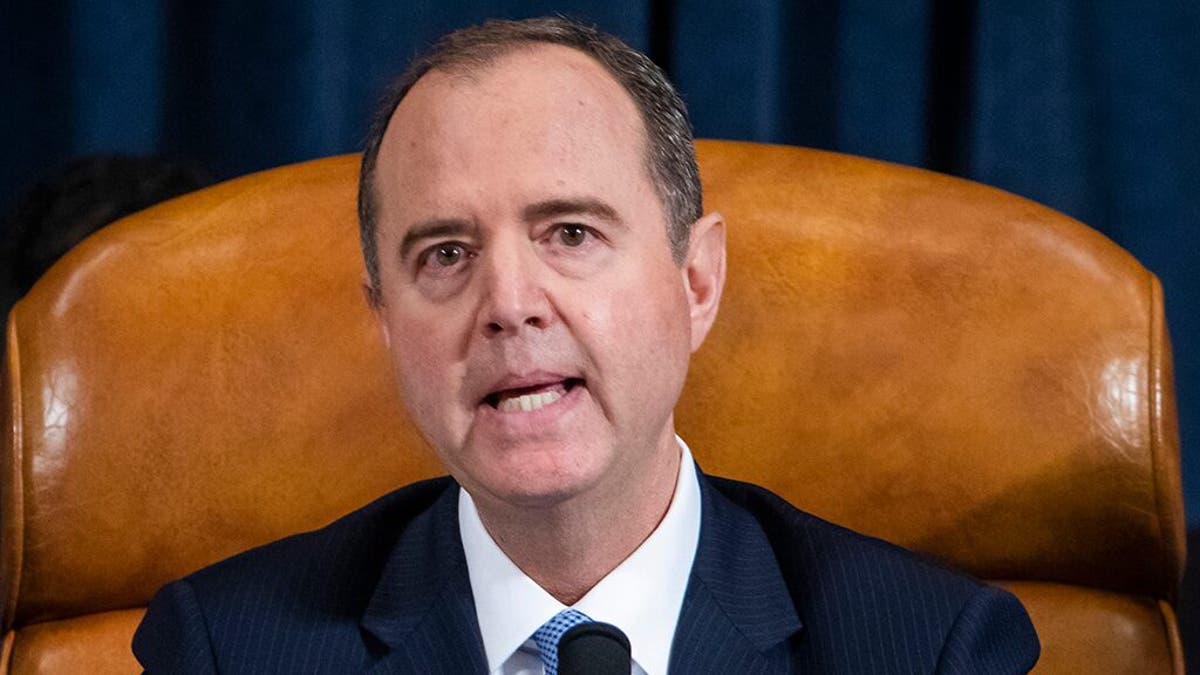 Schiff in a committee hearing.