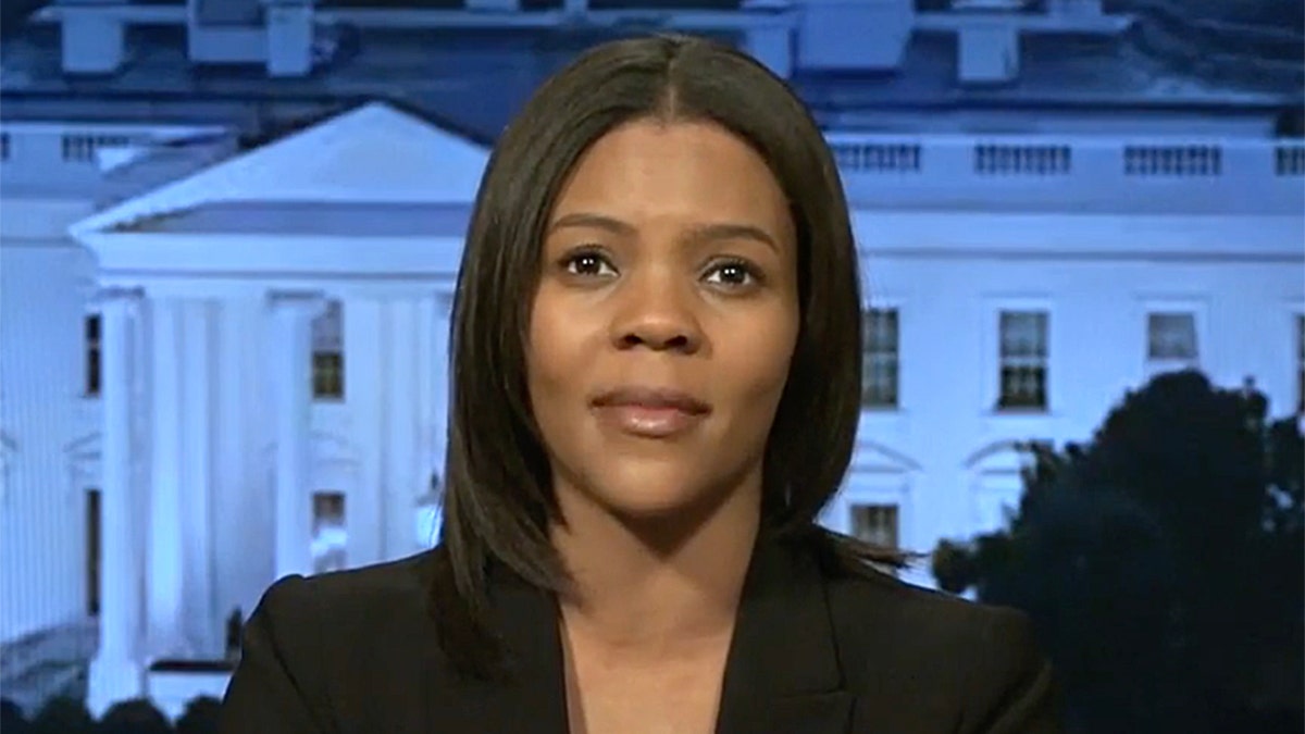 Candace Owens looks into camera