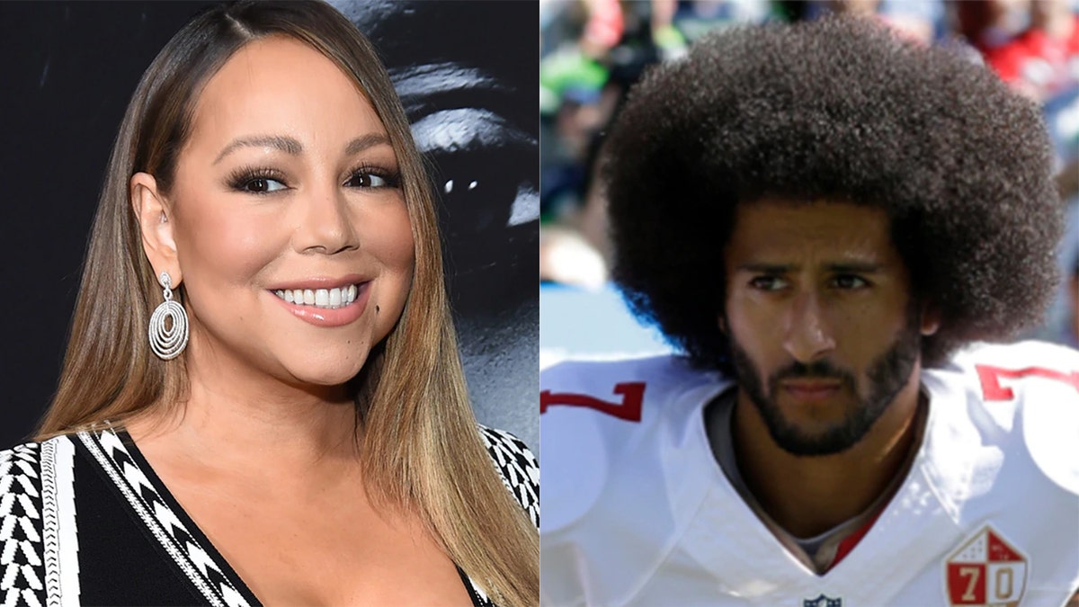 Mariah Carey mocked the NFL over its treatment of Colin Kaepernick.