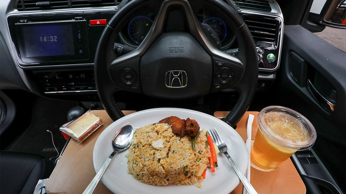 A Padi House dish for 'dine in car' service is pictured. (REUTERS/Lim Huey Teng)