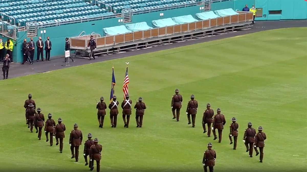 The FBI honored Special Agent Laura Schwartzenberger at Hard Rock Stadium in Miami Saturday.
