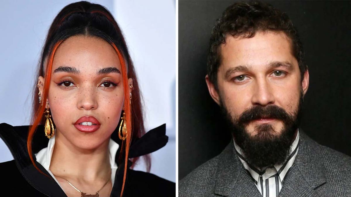 Shia LaBeouf (right) has been accused of abuse by his ex-girlfriend FKA Twigs (left) in a lawsuit.