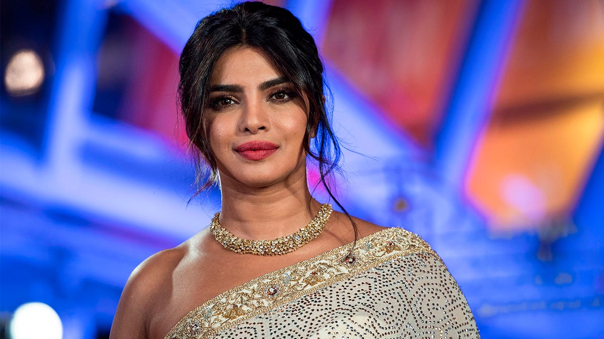 Indian actress Priyanka Chopra attends her tribute on Jemaa El Fnaa square during the 18th Marrakech International Film Festival on December 5, 2019, in Marrakech.