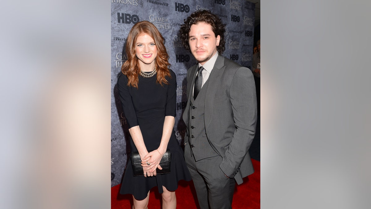 Actors Kit Harington and Rose Leslie attend HBO's 'Game Of Thrones' Season 3 Seattle Premiere on March 21, 2013, in Seattle, Washington.