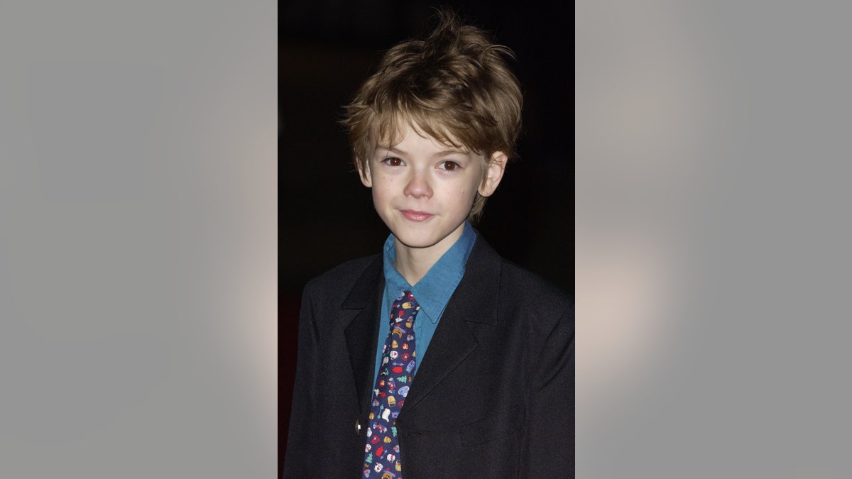 Thomas Brodie-Sangster at the premiere of "Love Actually" at the Odeon, Leicester Square. 