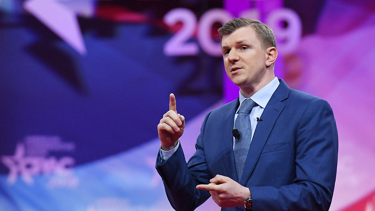 Conservative political activist James O'Keefe speaks during the annual Conservative Political Action Conference (CPAC) in National Harbor, Maryland, on March 1, 2019. (Photo by MANDEL NGAN / AFP) (Photo credit should read MANDEL NGAN/AFP via Getty Images)