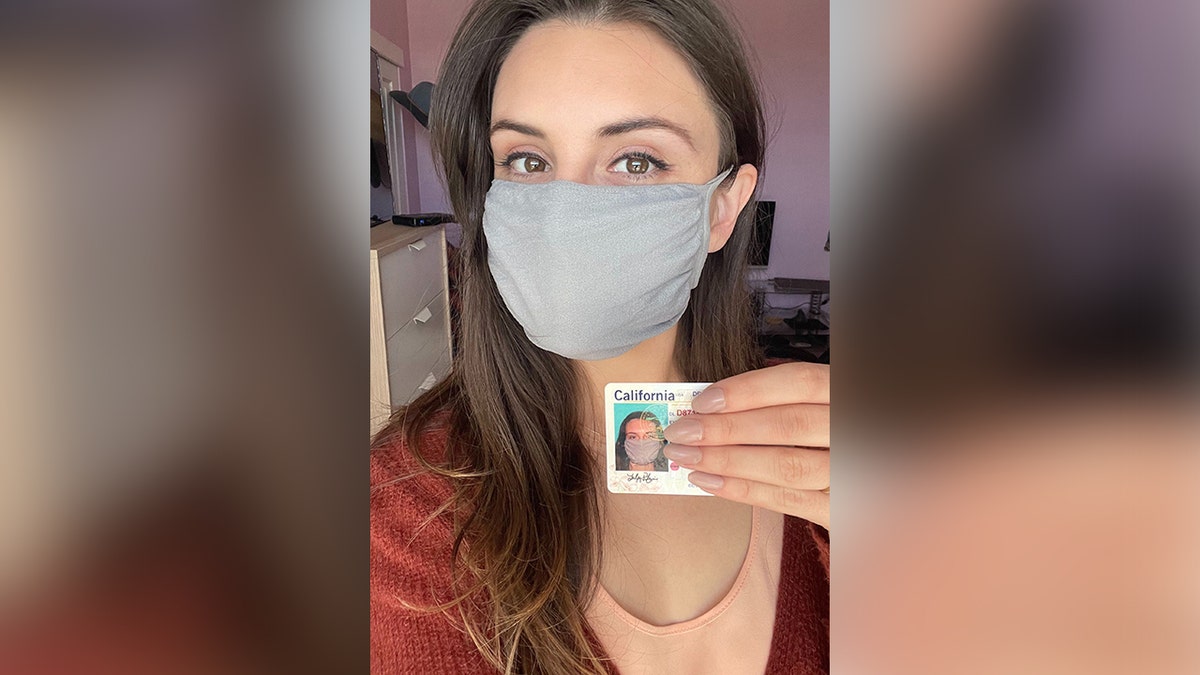 Leslie Pilgrim from California went to the DMV to get a REAL ID driver license. (Leslie Pilgrim)