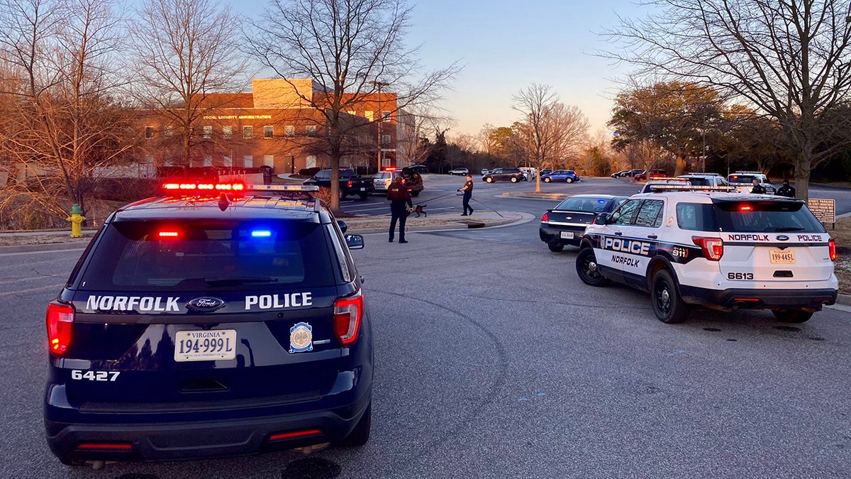 Pictures and videos on social media captured several police cars near the building.