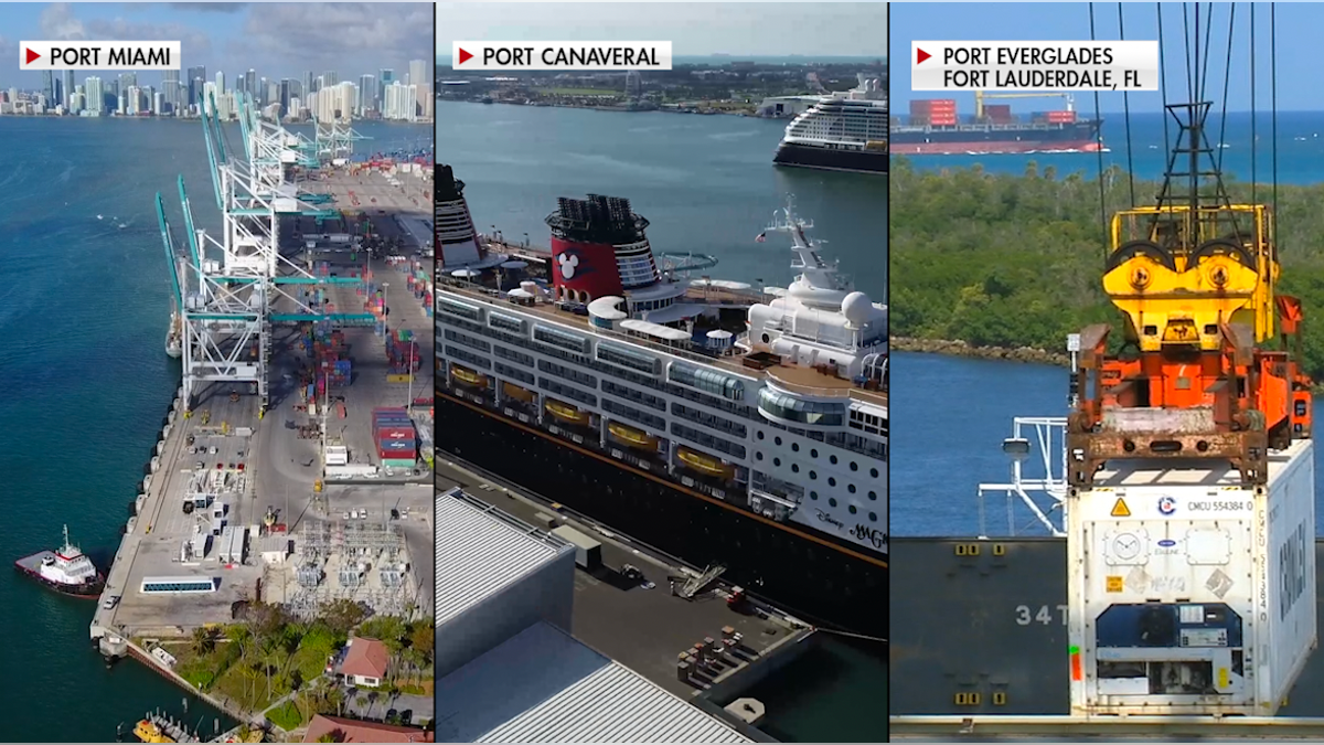 Florida is home to the three busiest cruise ports in the world: Port Miami, Port Canaveral, and Port Everglades respectively (Chris Pontius, Fox News).