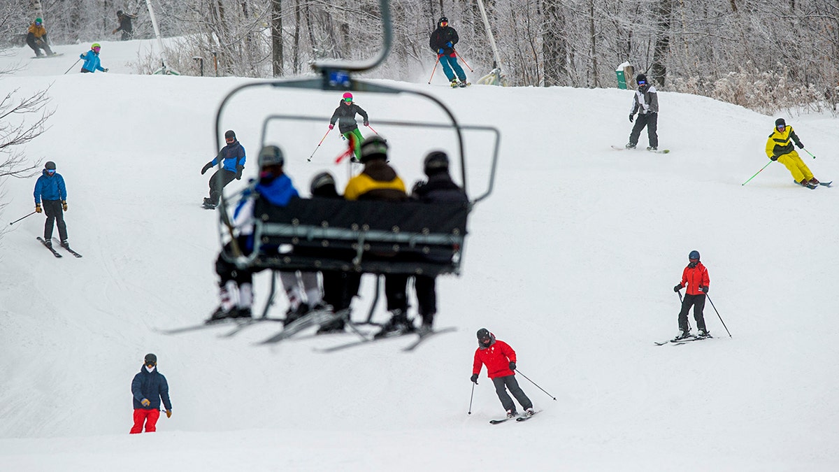 An 8-year-old girl fell around 25 feet from a ski lift on Sugarloaf Mountain. The resort is shown here in 2015.