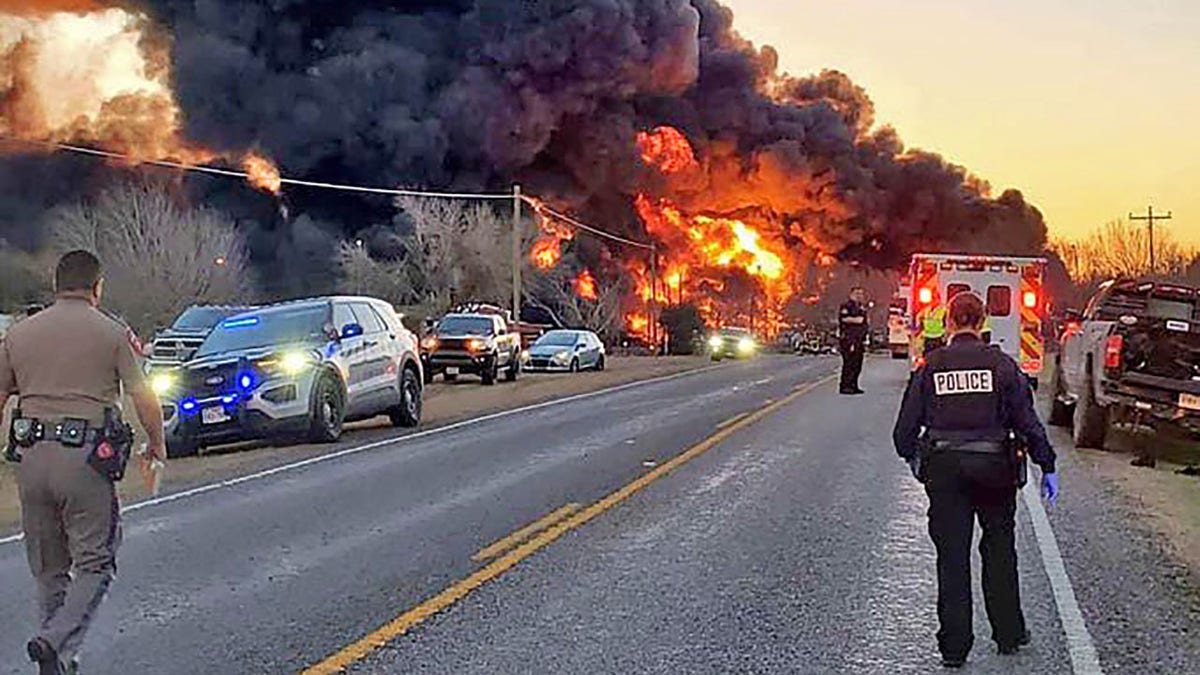 Cameron, Texas train derailment. (Chief Lonnie Gosch/Cameron Police Dept.)