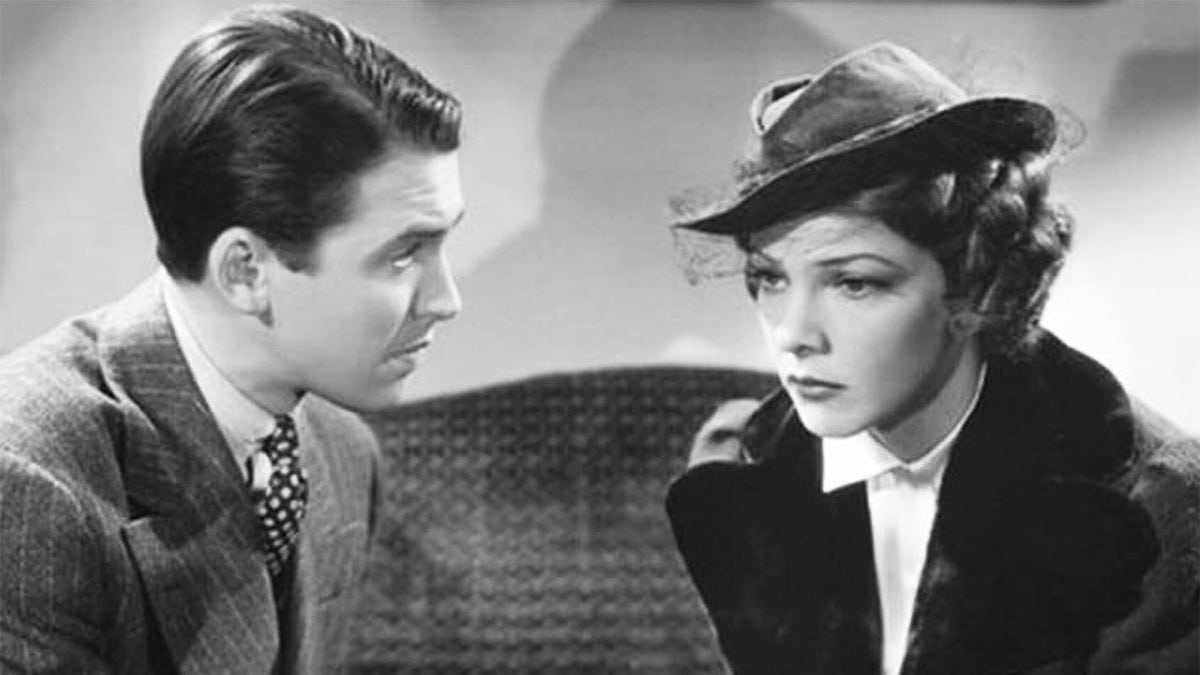 Elissa Landi with James Stewart in 'After the Thin Man.'