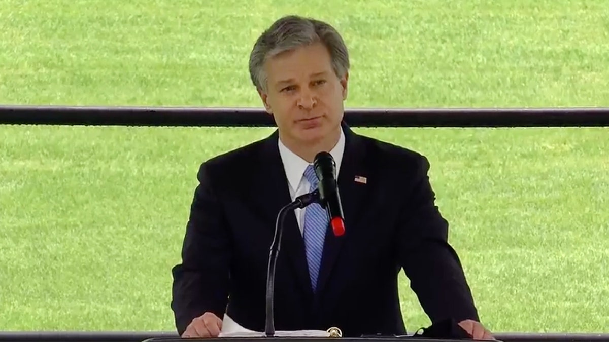 FBI Director Christopher Wray honored the lie of slain FBI Special Agent Laura Schwartzenberger Saturday.