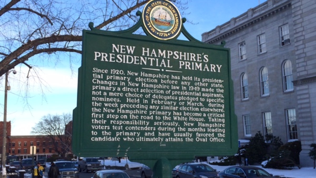 NH primary sign