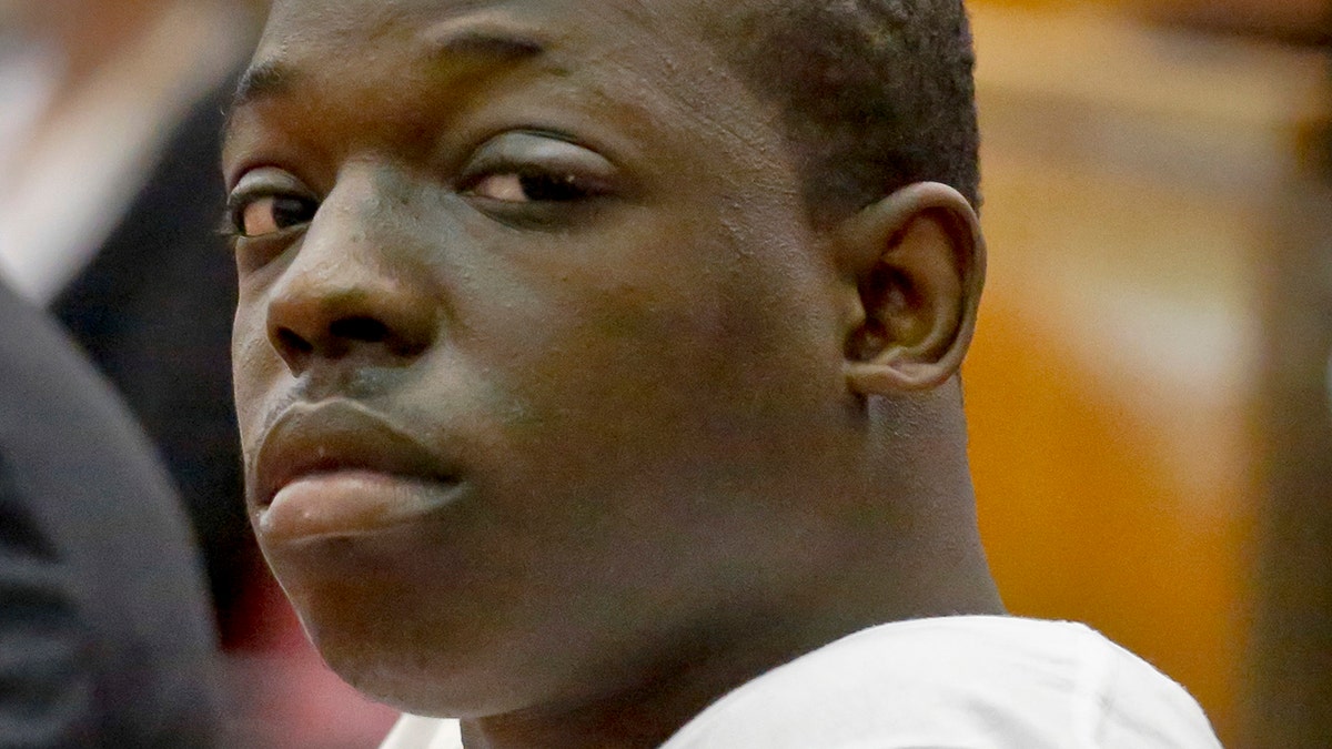 Rapper Bobby Shmurda, whose birth name is Ackquille Pollard, appears in a Manhattan court, in New York. Shmurda, a once up-and-coming rapper, thanks to a hit music video that popularized the "Shmoney dance," was paroled on Tuesday, Feb. 23, 2021, after spending more than four years behind bars for a drug gang conviction.