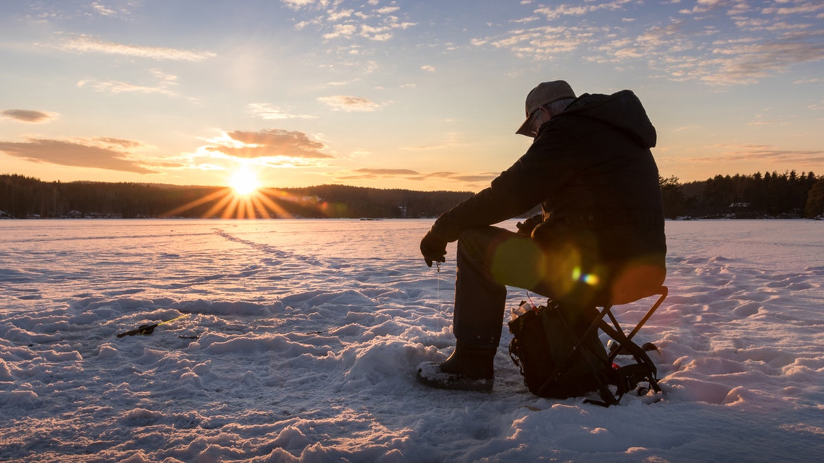 An ice fisherman (not pictured) caught a huge brown trout on a Massachusetts lake last week -- though it didn’t quite break the state record. (iStock)